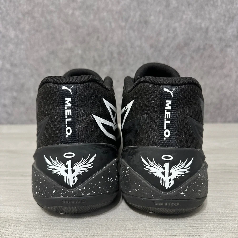 Puma‎ MB.02 Oreo Basketball Shoes Mens 10.5 Black White 379420-01 LaMelo Ball